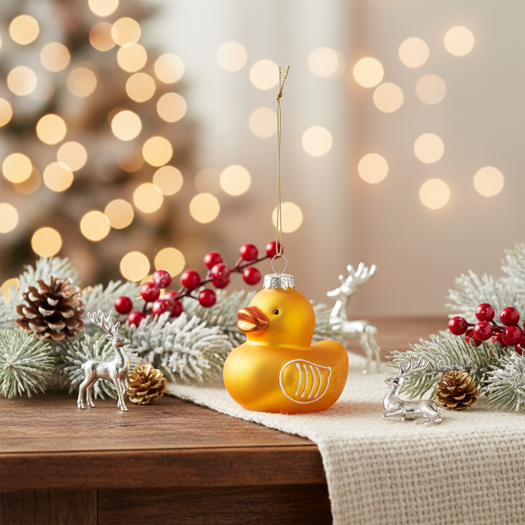 Weihnachtskugel Ente