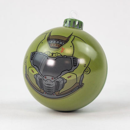 Boule de Noël DOOM Slayer par Bauble Heads