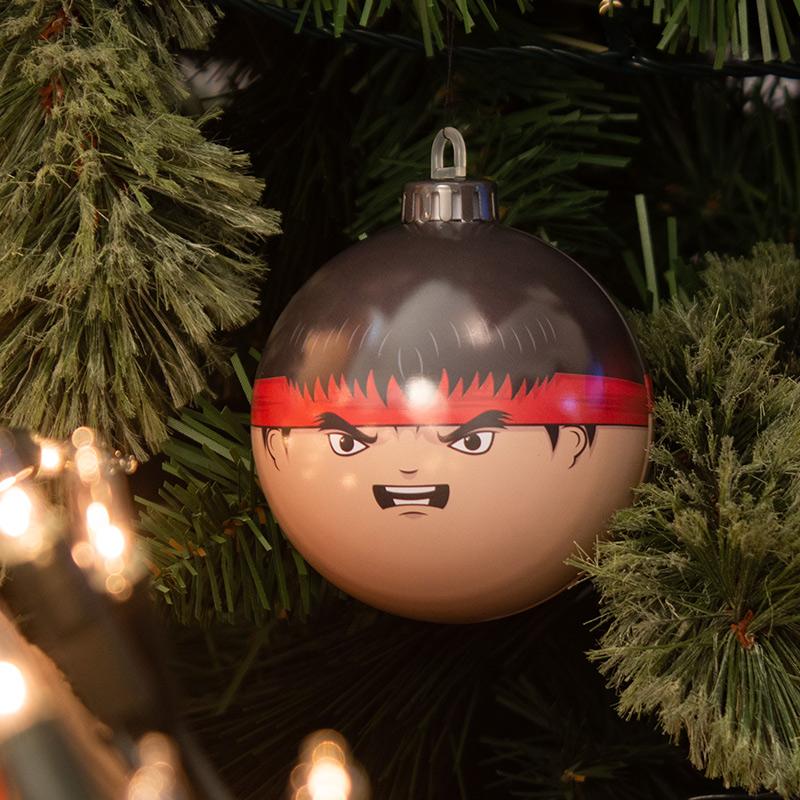 Boule de Noël Ryu par Bauble Heads