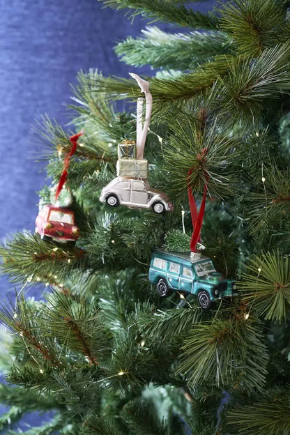 Boule de Noël Voiture Rose par Talking Tables