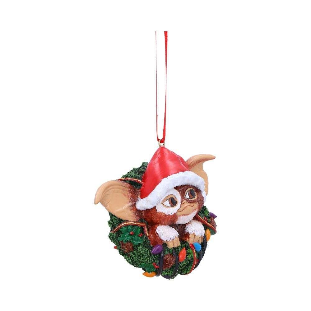 Décoration de Noël Gremlins - Gizmo dans Couronne de Noël par Nemesis Now