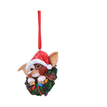 Décoration de Noël Gremlins - Gizmo dans Couronne de Noël par Nemesis Now