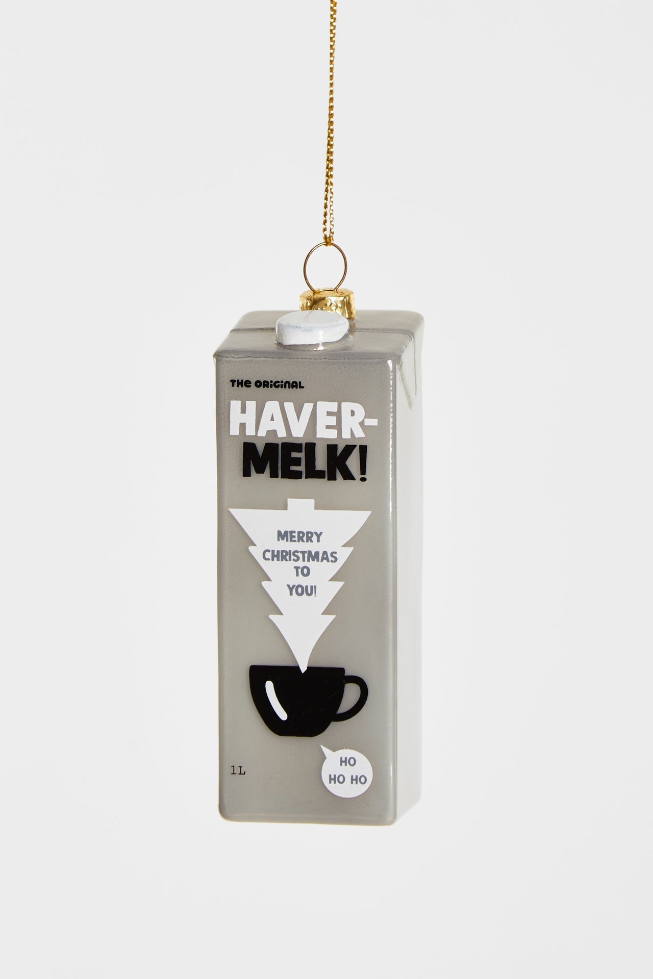 Oat milk Christmas bauble