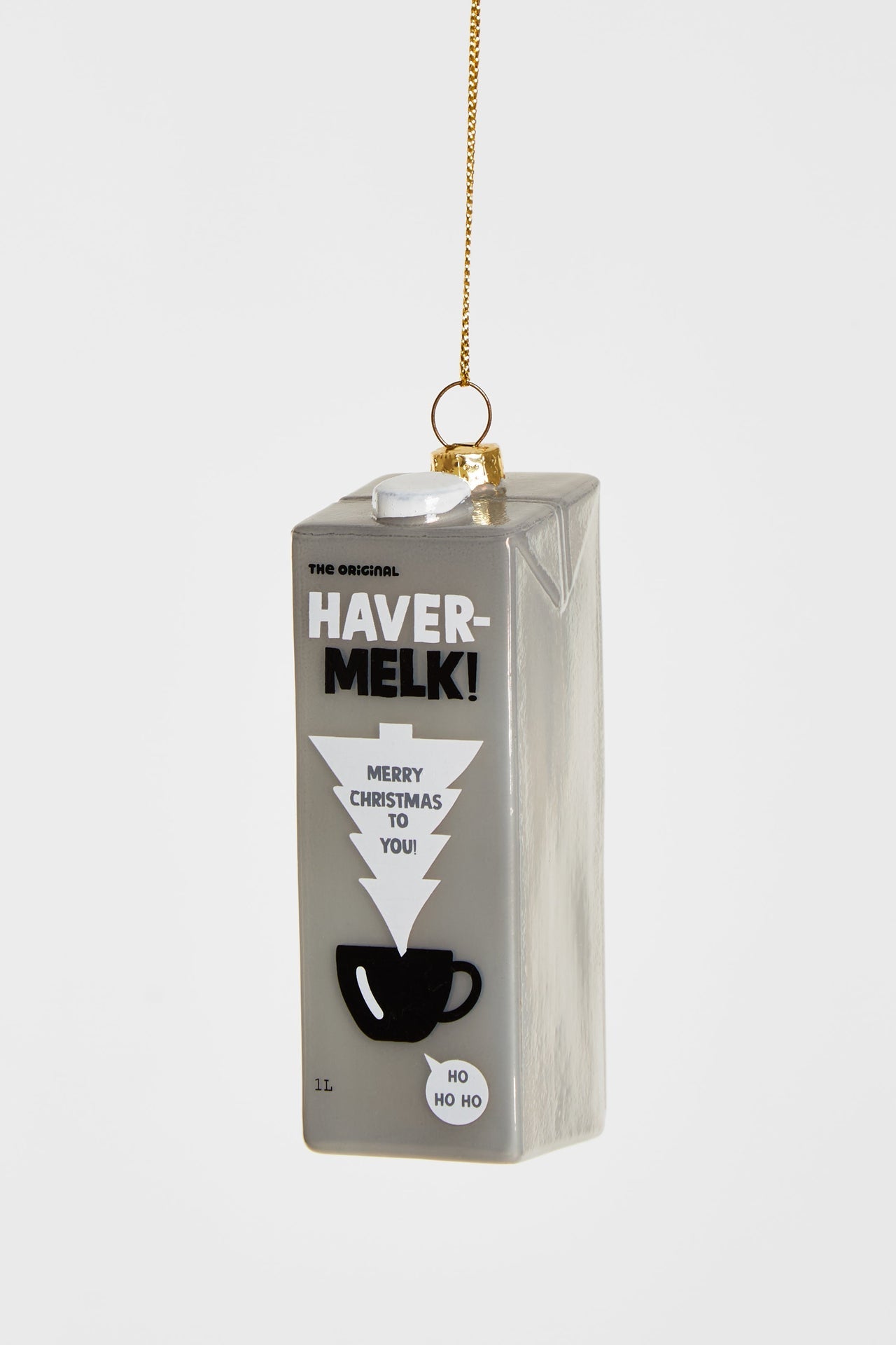 Oat milk Christmas bauble