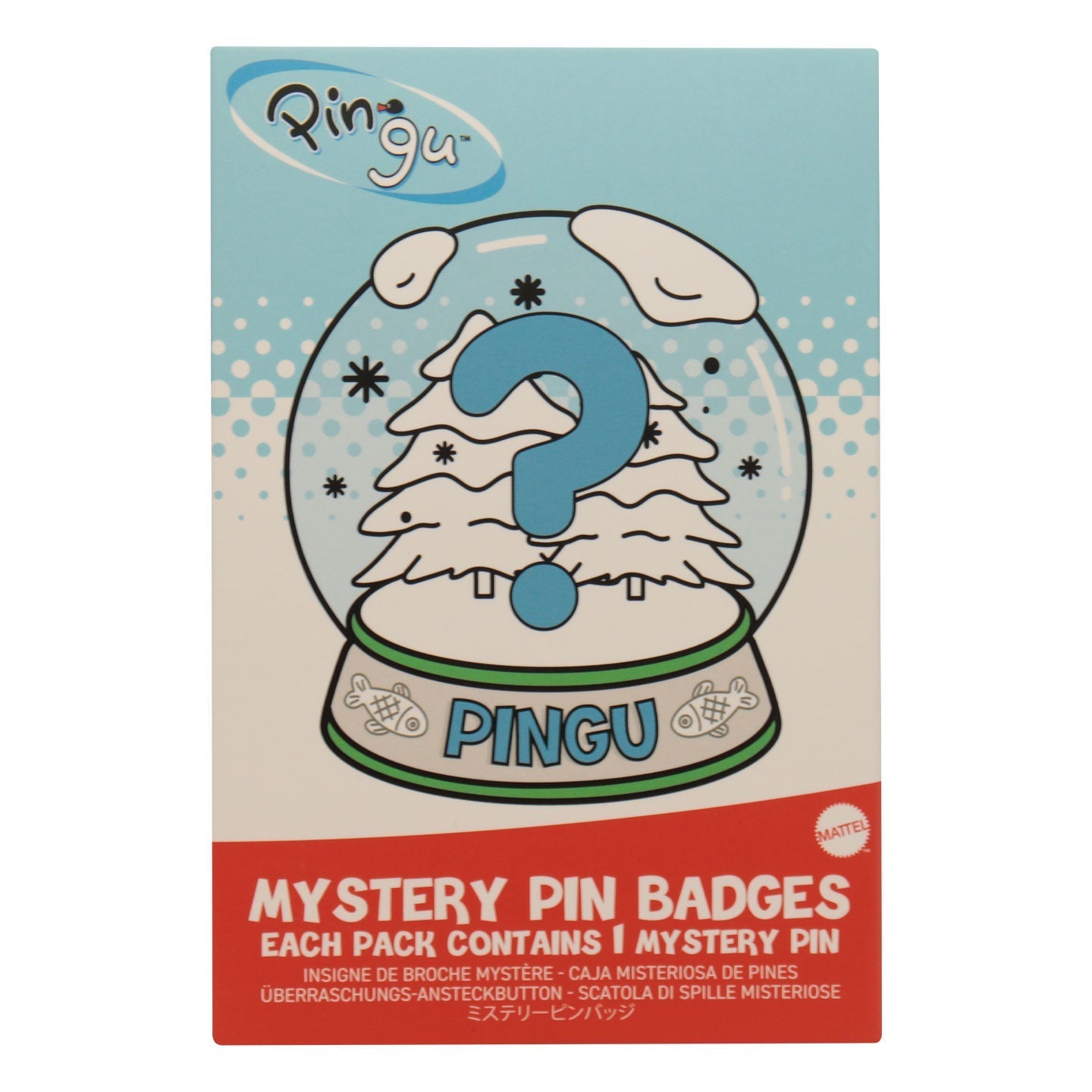 Pingu™ - Mystery Pin Badge CDU featuring 12 Blind Boxes