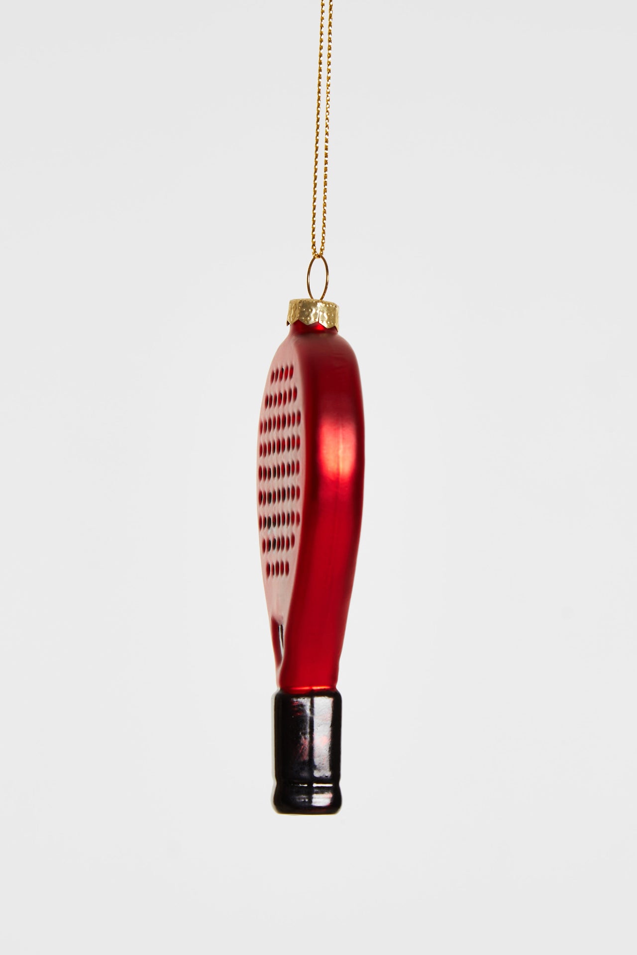 Red Padel Racket Christmas Ornament