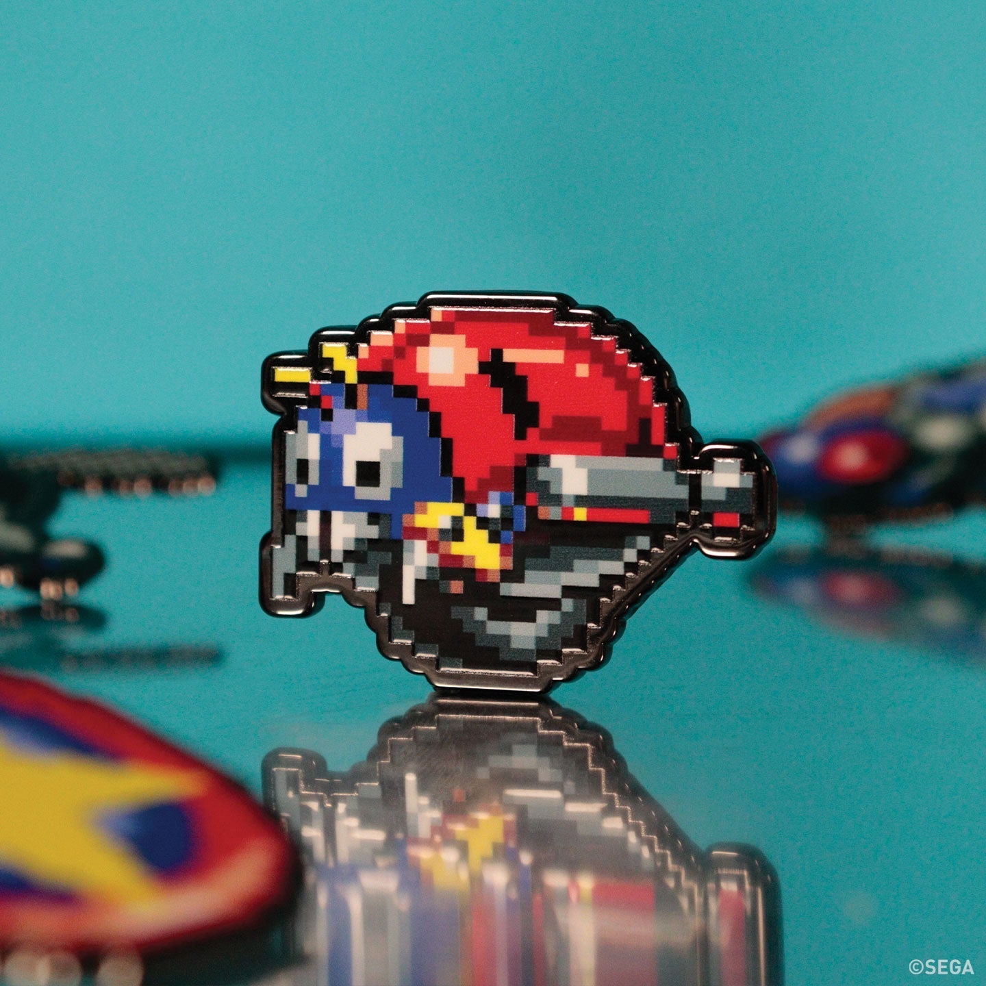 Sonic The Hedgehog Mystery Pin Badge CDU Containing 12 Blind Boxes