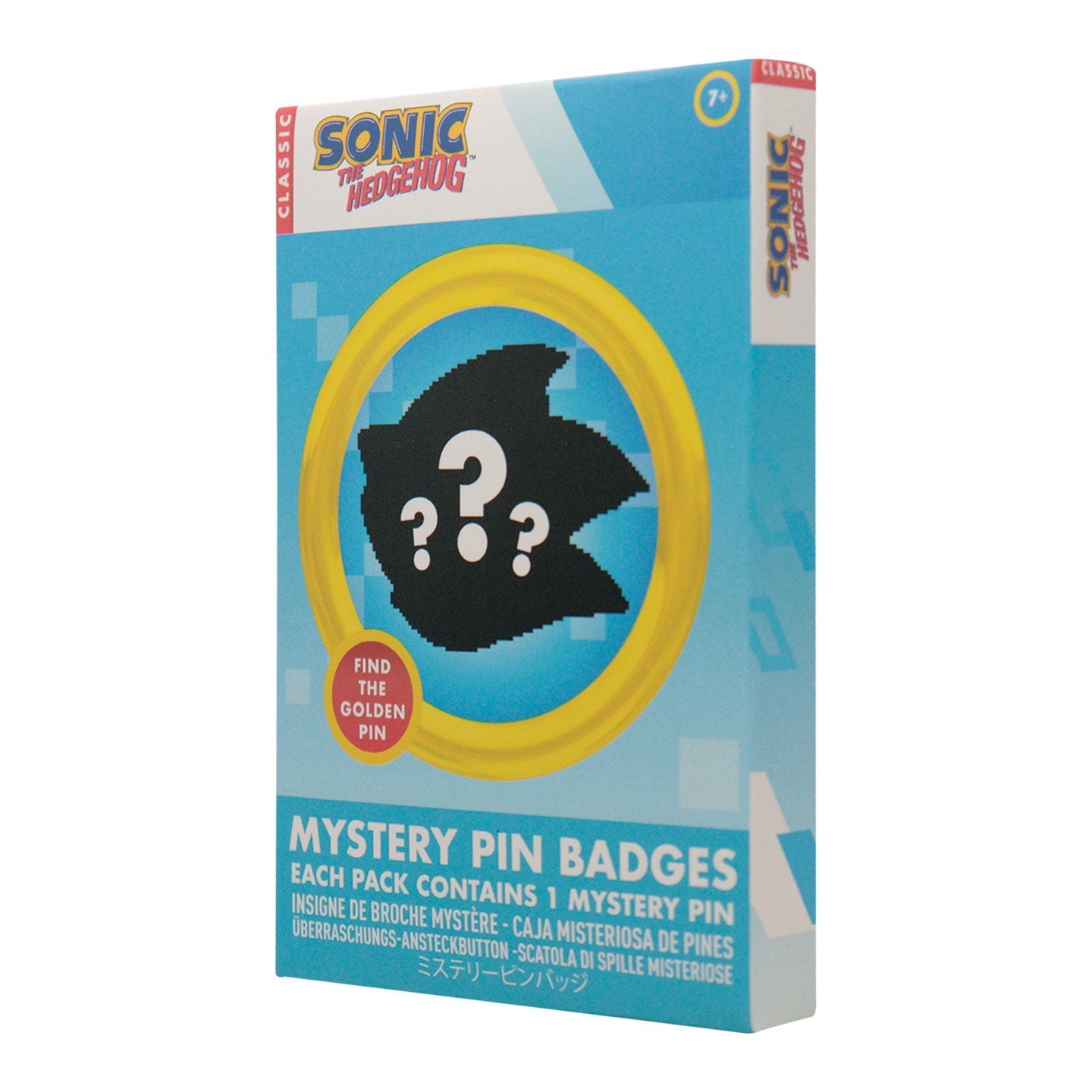 Sonic The Hedgehog Mystery Pin Badge CDU Containing 12 Blind Boxes