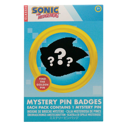 Sonic The Hedgehog Mystery Pin Badge CDU Containing 12 Blind Boxes