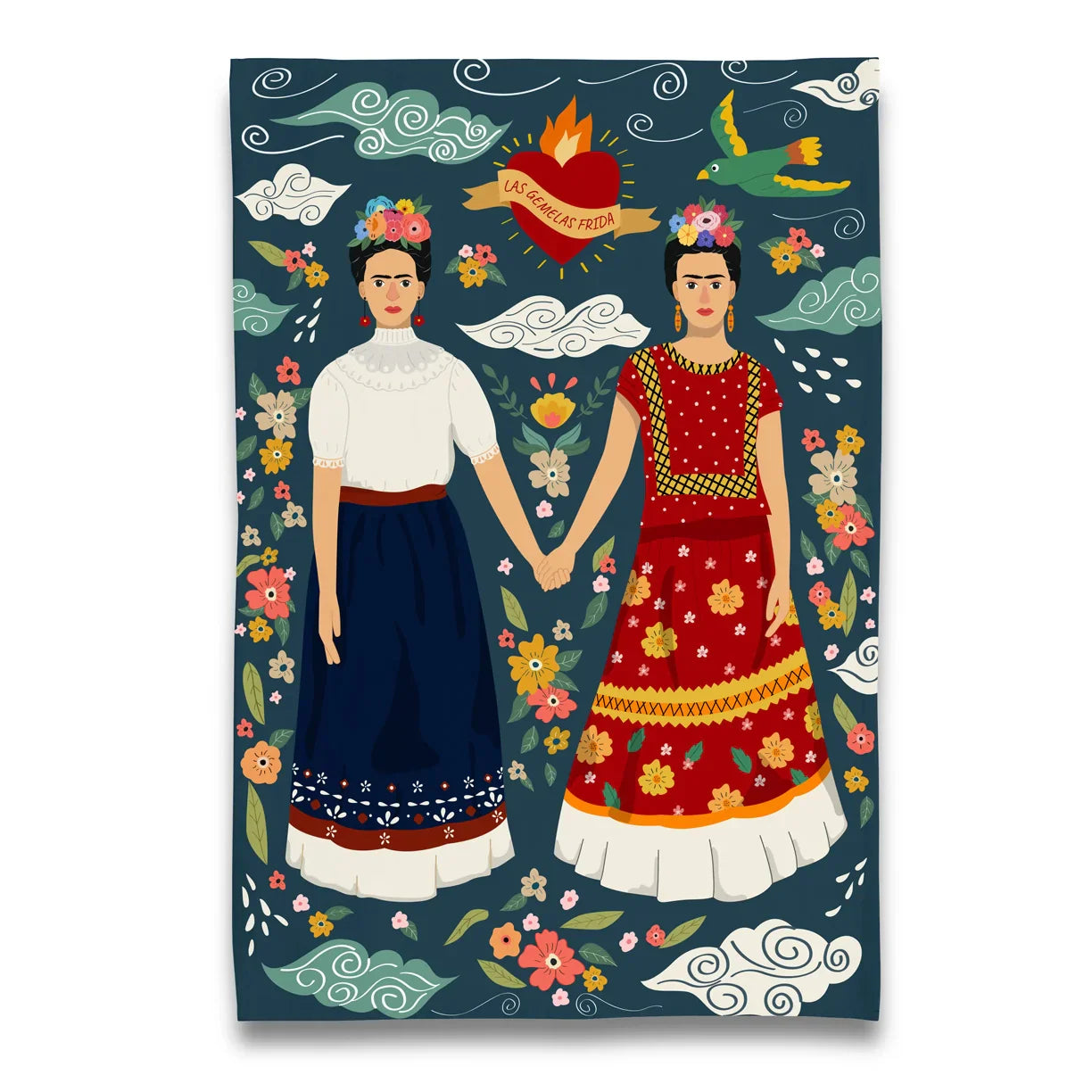 Geschirrtuch Frida Kahlo Zwillingsschwestern