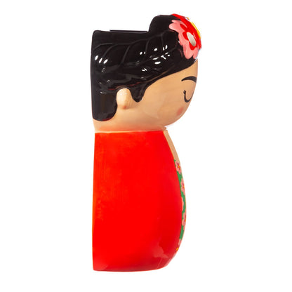 Roter Frida Kahlo Wandpflanzkübel