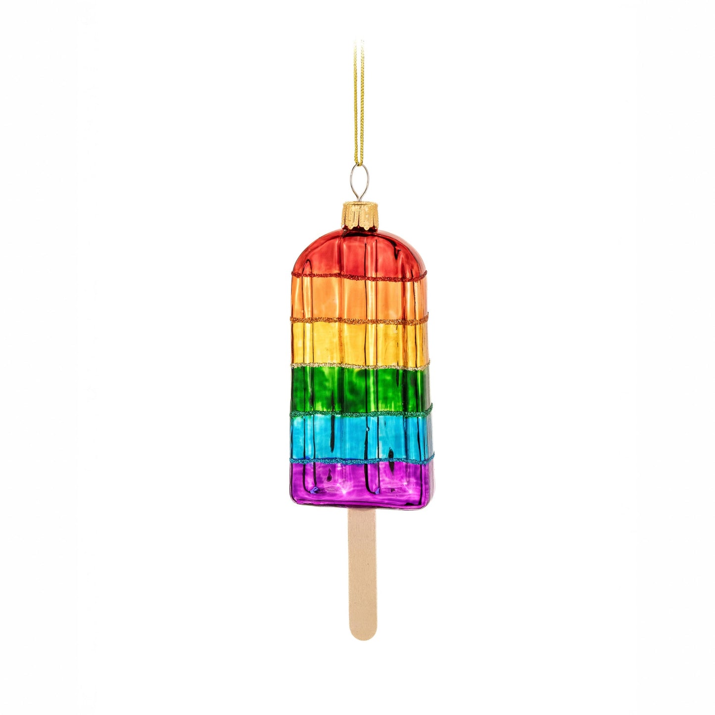 Regenbogen-Eiskugel-Weihnachtskugel