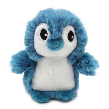 LES PTIPOTOS - PELUCHE MAMAN & BÉBÉ PINGOUIN BLEU 25CM