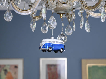 Décoration de Noël VW T1 Bus Bleu & Blanc