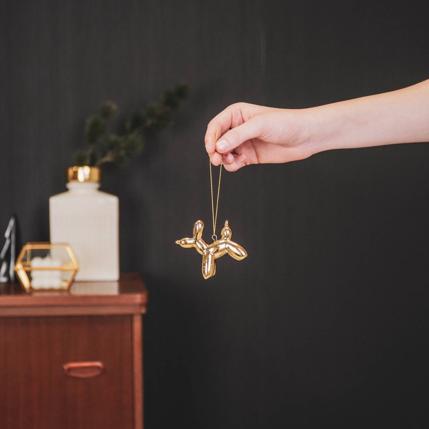 Boule de Noël Ballon Chien Or par Housevitamin bv