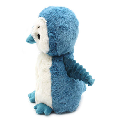 LES PTIPOTOS - PELUCHE MAMAN & BÉBÉ PINGOUIN BLEU 25CM