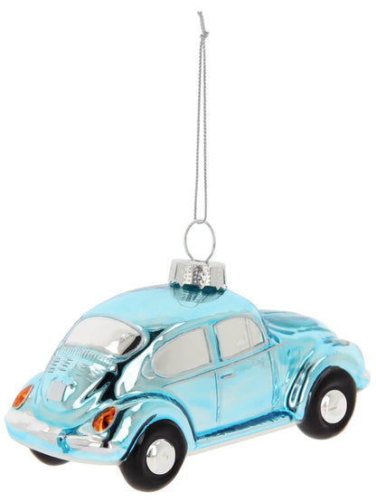 Décoration de Noël Coccinelle VW Bleue