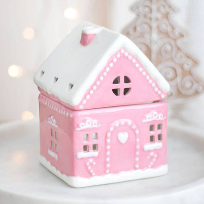 Weihnachts-Pink-Lebkuchenhaus-Ölbrenner