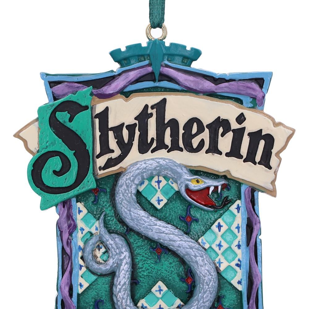 Décoration de Noël Harry Potter - Blason Serpentard par Nemesis Now