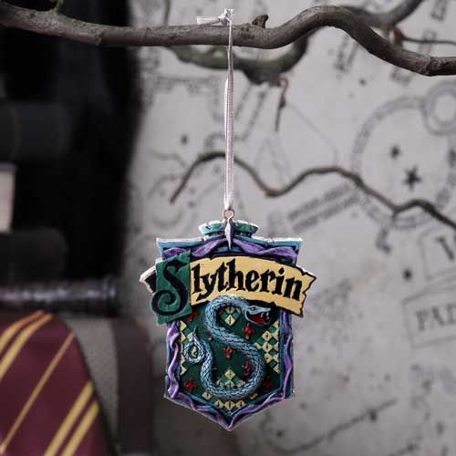 Décoration de Noël Harry Potter - Blason Serpentard par Nemesis Now