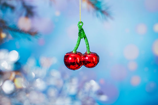 Weihnachtskugel Kirschen