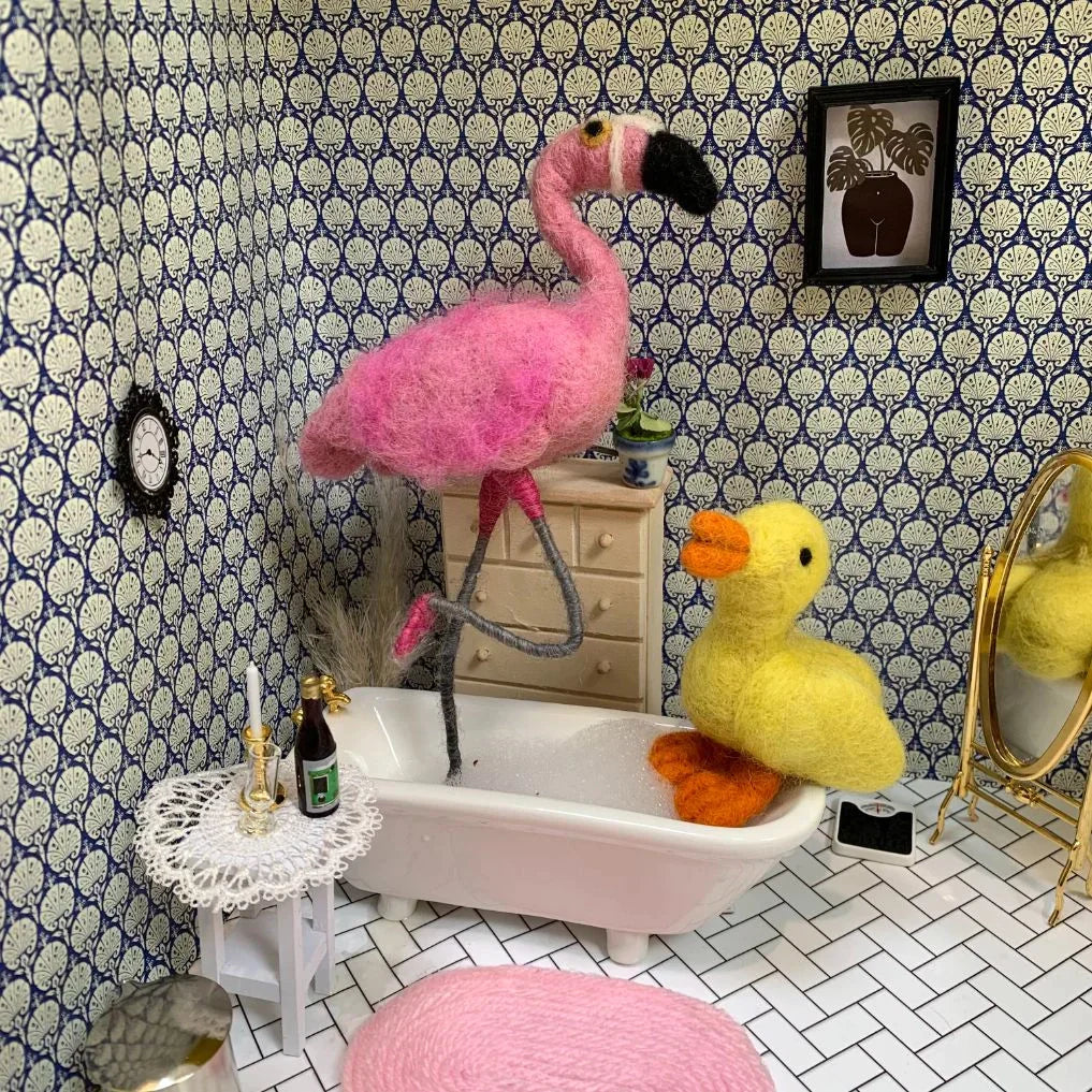 Boule de Noël en Feutrine Darla le Caneton par Felt So Good