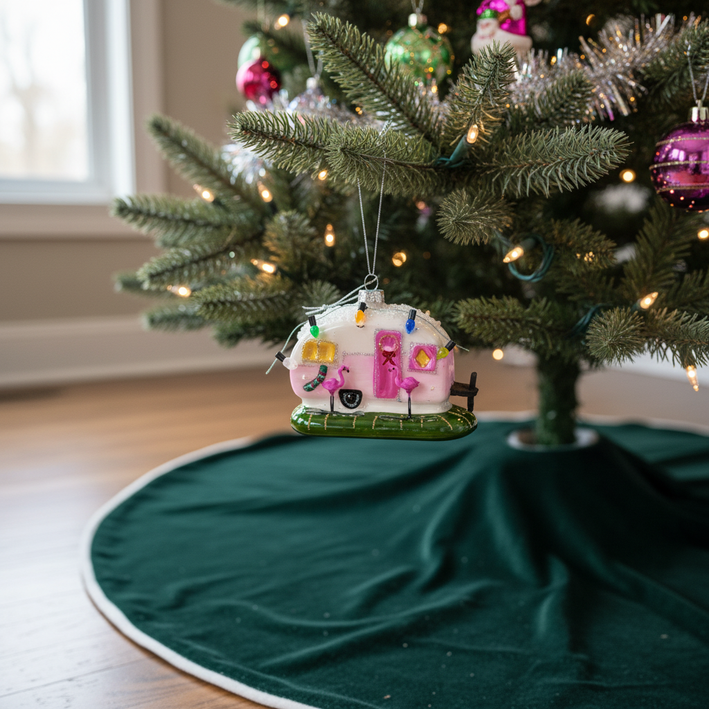 Boule de Noël Joyeuse Caravane