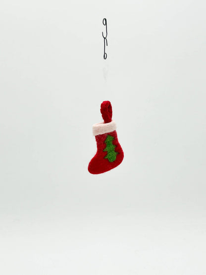Hängedekoration Weihnachtsstrumpf Rot
