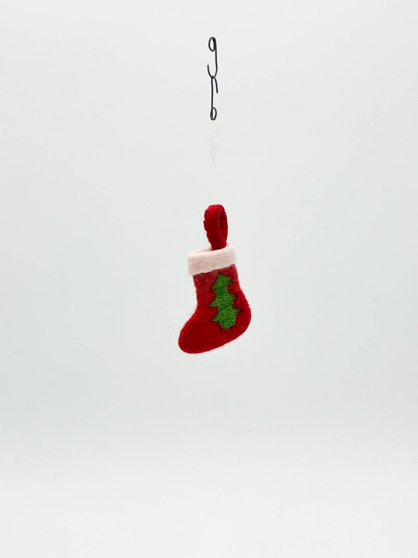 Red Christmas Stocking Hanging Decoration
