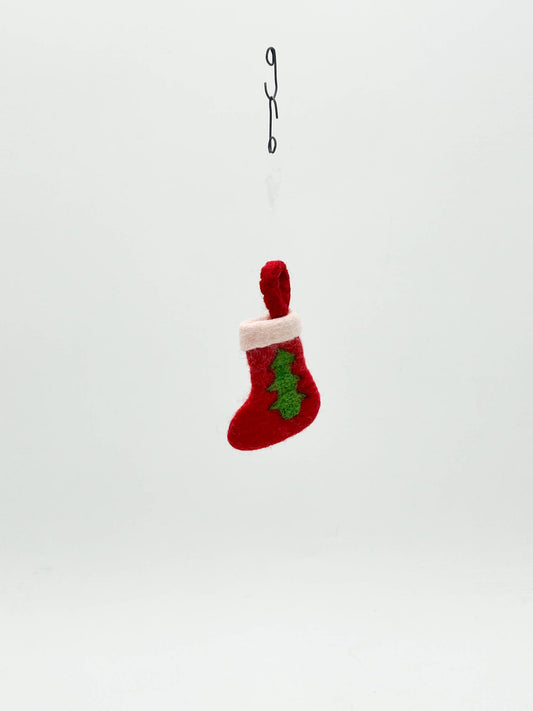 Hängedekoration Weihnachtsstrumpf Rot