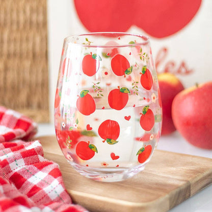 Verre Motif Pommes