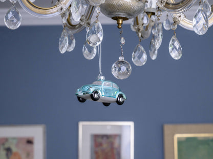 Décoration de Noël Coccinelle VW Bleue