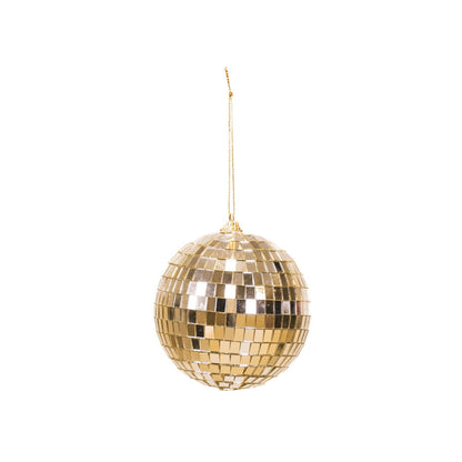 Disco-Weihnachtskugel Gold - 15cm