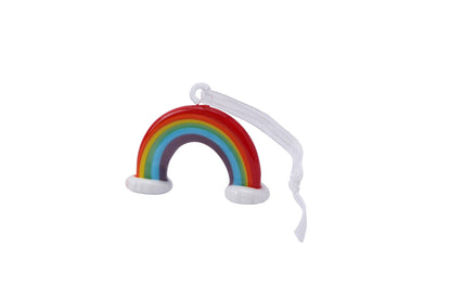 Décoration à suspendre arc-en-ciel en verre