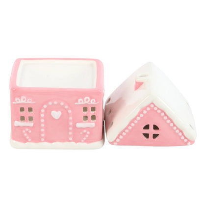 Weihnachts-Pink-Lebkuchenhaus-Ölbrenner