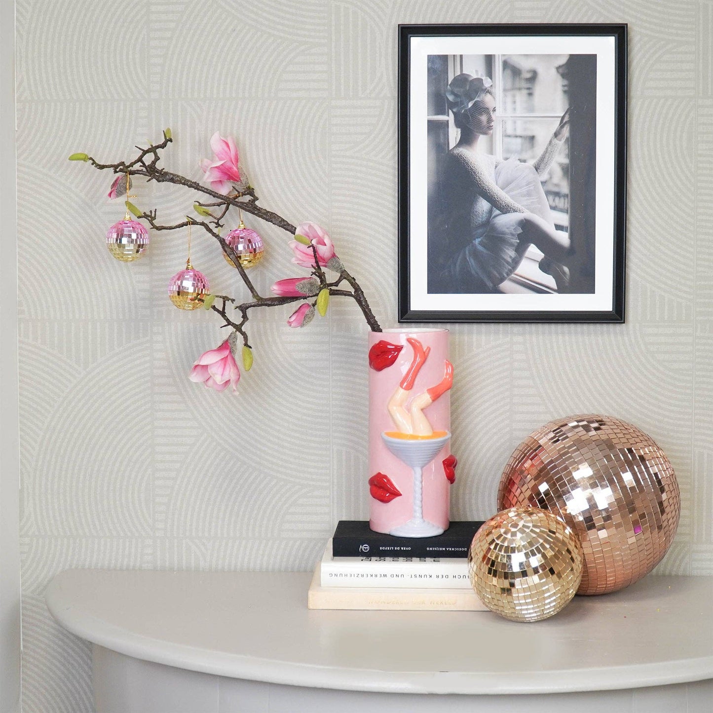 Disco-Weihnachtskugel Gold - 15cm