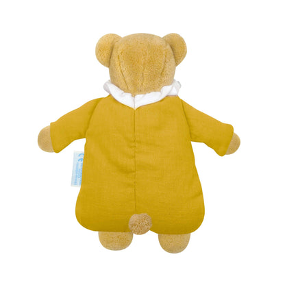 Ours Nid d'Ange Doudou avec Hochet - Coton Bio Curry