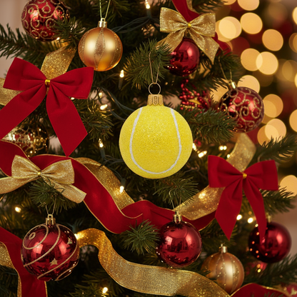 Weihnachtskugel Tennisball