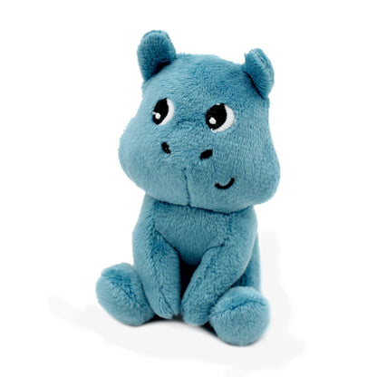 LES PTIPOTOS - HIPPOPOTAME MAMAN & BÉBÉ 25CM BLEU