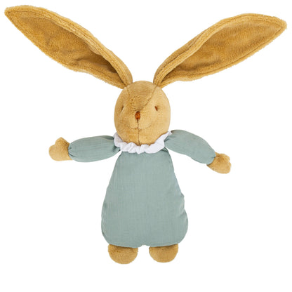 Lapin Nid D'Ange Doudou Musical - Coton Bio Céladon