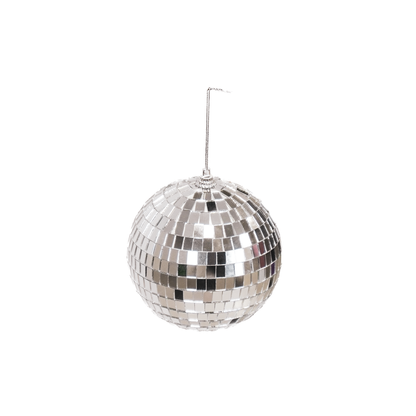 Disco-Weihnachtskugel Silber - 15cm