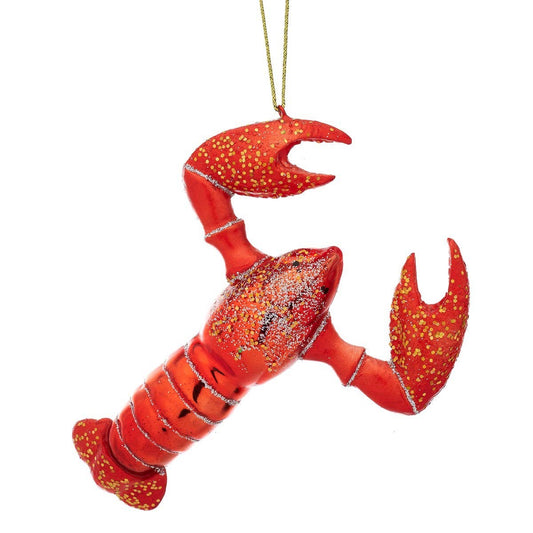Glitzernde Hummer-Weihnachtskugel