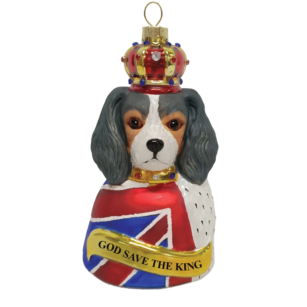 Boule de Noël God Save the King Charles Épagneul par Naked Decor - 99504716