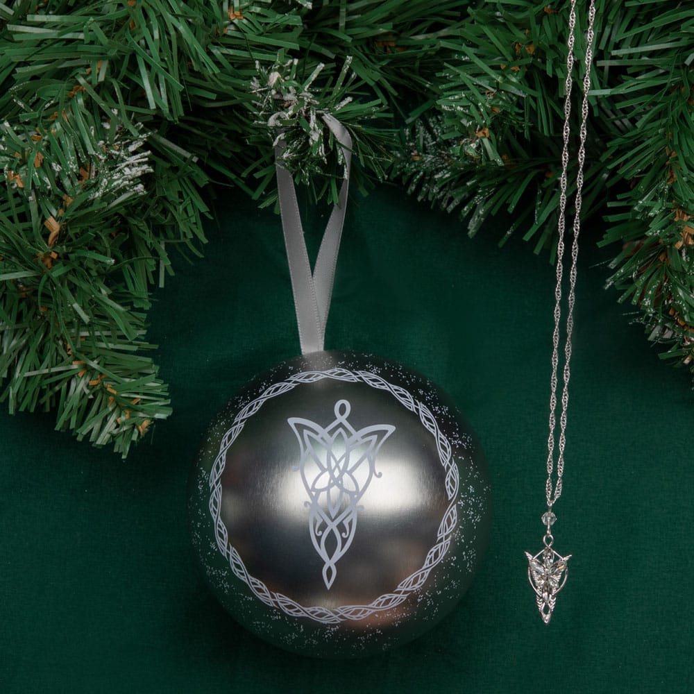 Weihnachtskugel Der Herr der Ringe mit Evenstar-Kette