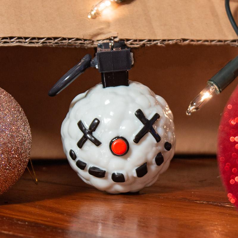 Boule de Noël Snowball Grenade 3D